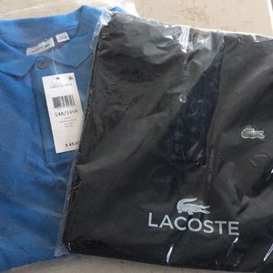 A black and blue LACOSTE size 14 boys shirts